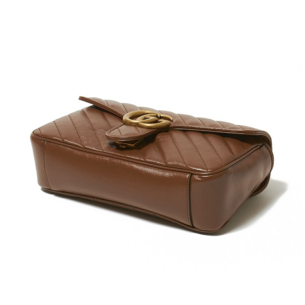 Gucci Crossbody Bag Brown GG Marmont - Picture 6 of 9